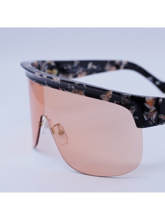 Loewe LW40034U 55S Sunglasses Colored Havana Shield Frame, Bordeaux Lenses main image 10